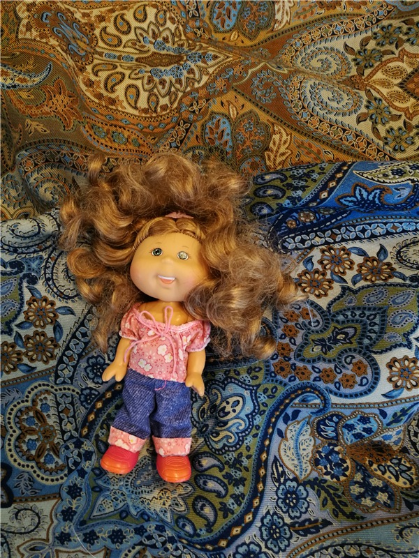 Весенний коллаж тканей — Куклы Cabbage Patch Kids (Капустки): винтаж 80