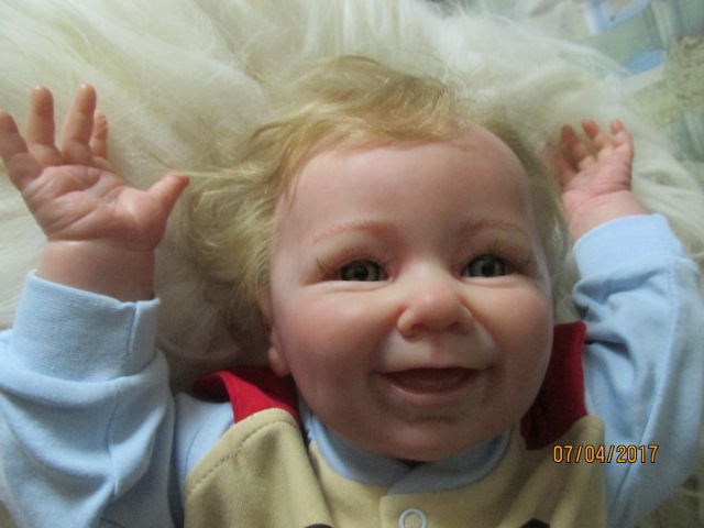 Кукла реборн Вениамин из молда Моритц от Линды Шеррер (фото 8)