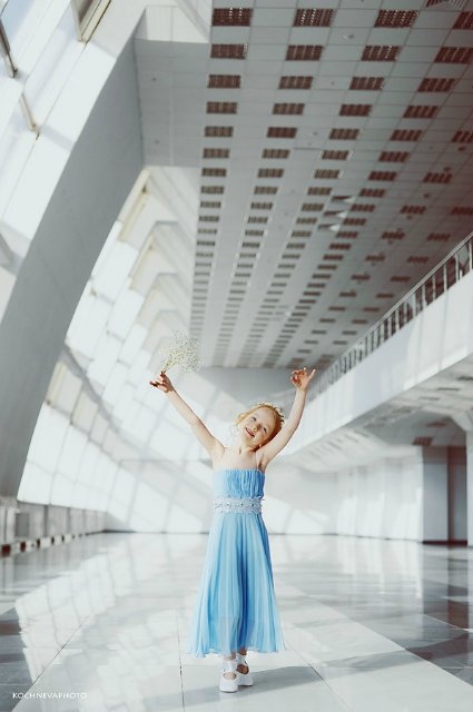 Голубая танцовщица или Магия балета. Фарфоровая коллекционная кукла от Донны Руберт