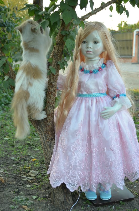 Лунные девочки или необычное творение Ширли (Shirley) - глазурованная кукла Мариэль (Mariele)