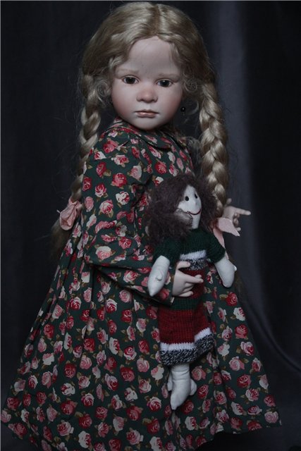 Фарфоровая кукла-снегурочка Офелия (Ophelia) от Ruth Treffeisen. Просто наступила зима