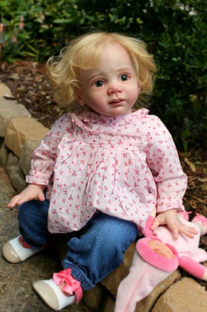Красивая куколка реборн Эмма молд Fridolin Karola Wegerich