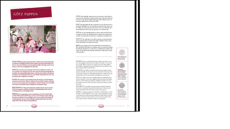 2015 Gotz Catalogue — Куклы Gotz (Готц): Ханна