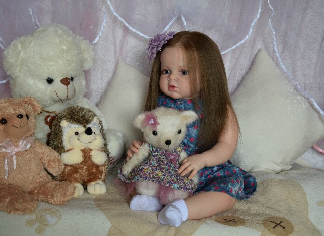 Моя первая большая девочка реборн Ариша