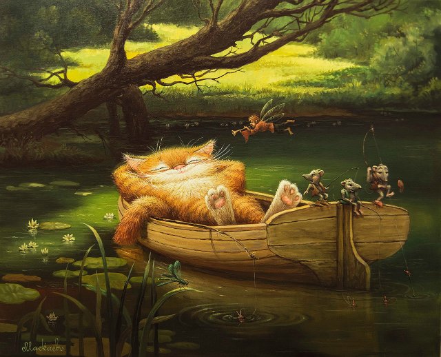 Сказочки кота Кузьмы... художник Александр Маскаев