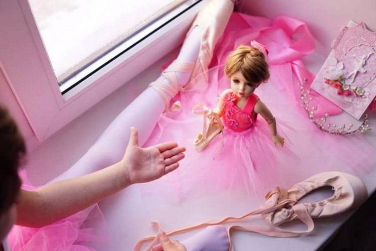 Кукла и ее девочка. Большой балет начинается с розового! BJD Eline | Бэйбики Кукла и ее девочка. Большой балет начинается с розового! BJD Eline (фото 10)
