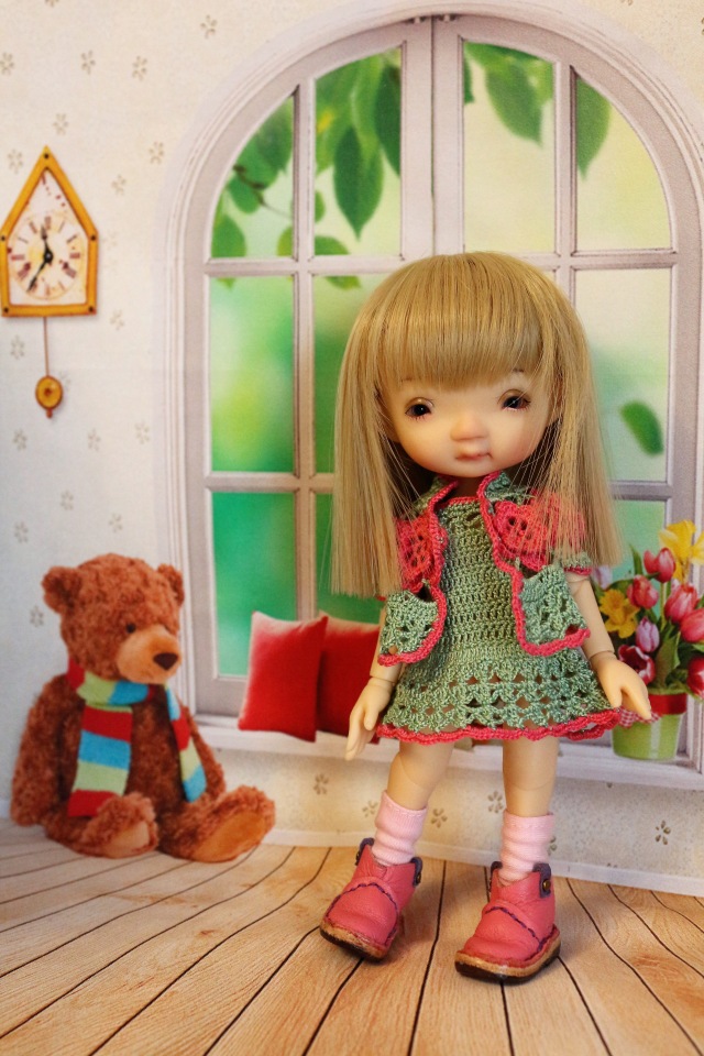 Долгожданная Дрюшечка или первый опыт фотографирования с фоном