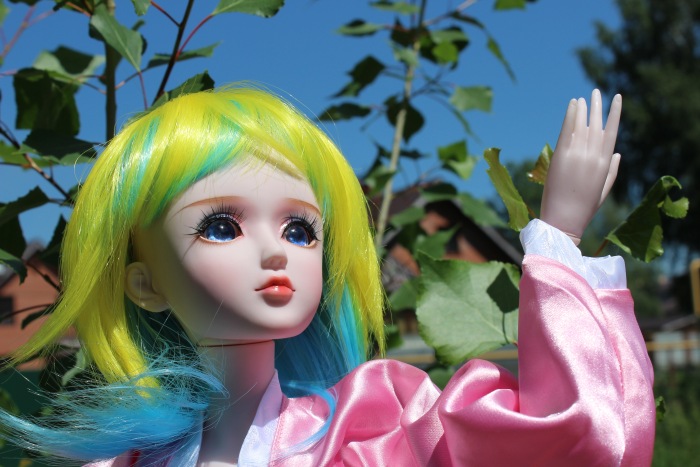 Яркое лето с Анжеликой - Кукла Звезда подиума. ООАК, 5-ый молд, 60 см