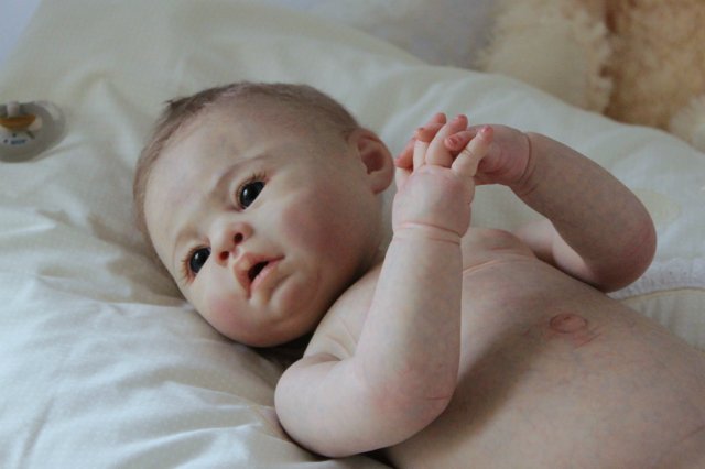 Мальчик - Медвежонок... Куколка реборн Виктории Вишни (фото 5)