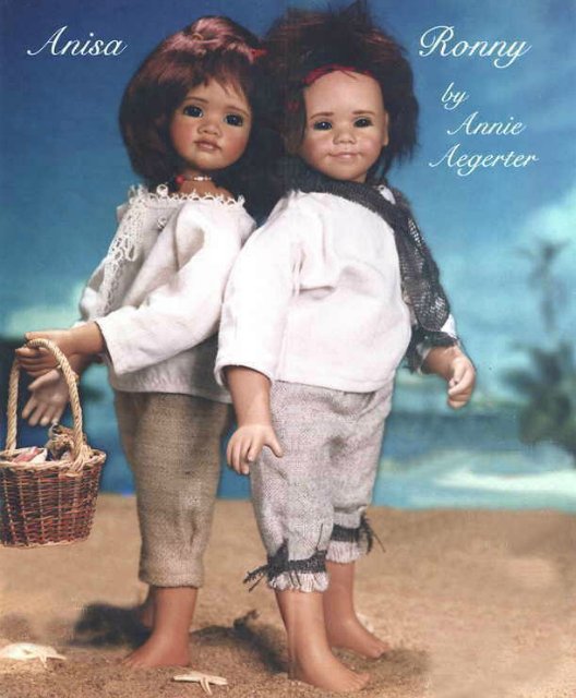 Знакомство с куклами Anni Aegerter фирмы Schmider Creativ. Тони - образ Пеппи или подружки Тома Сойера