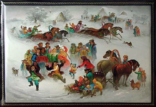 Усмотри тропинку в сказку или Здесь русский дух, здесь Русью пахнет. Федоскинская лаковая миниатюра (фото 8)