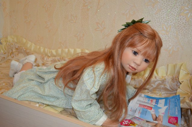 Люсинда, фарфоровая куколка Кристин Оранж