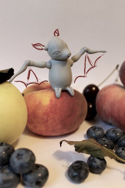 Летучая мышка. Шарнирная кукла