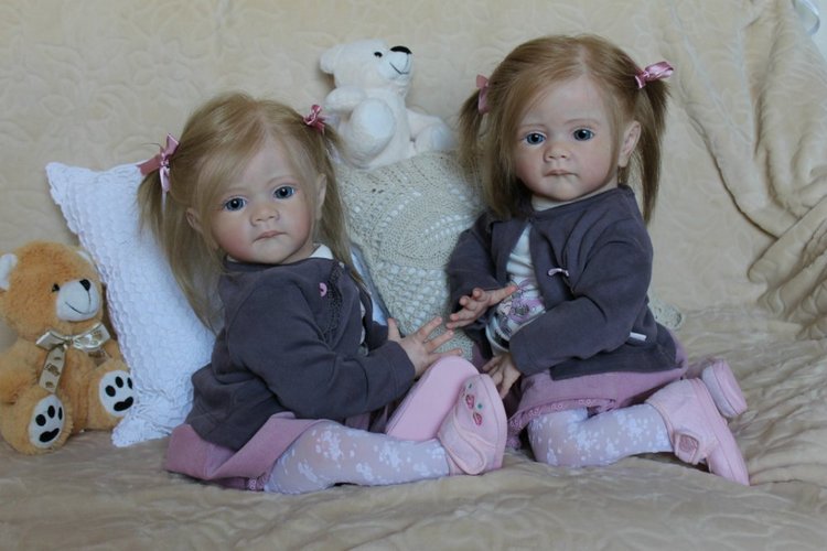 Мои сестрички Аня и Яна! Куклы реборн Шепелевой Людмилы