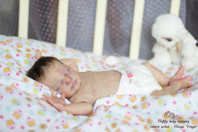 Кроха Торопыжка, недоношенная малышка Рози. Кукла реборн Олеси Венгер