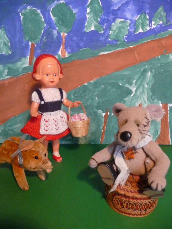 Сказка о Красной Шапочке — Винтажные куклы ГДР (Немки): Бигги