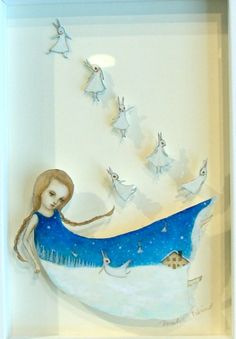 Удивительные бумажные куклы японской художницы Maki Hino