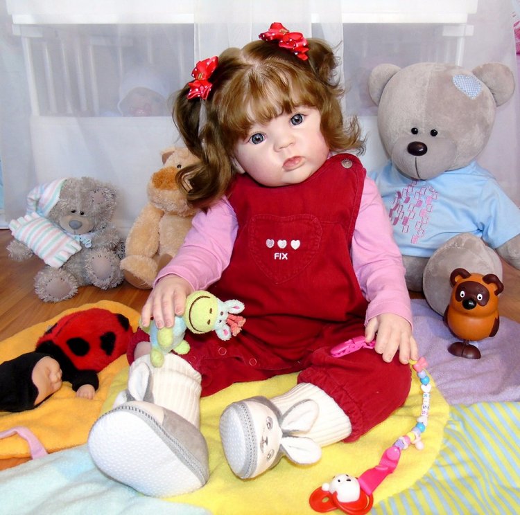 Милая девочка Гулечка — Обучение реборнингу: роспись (фото 2)