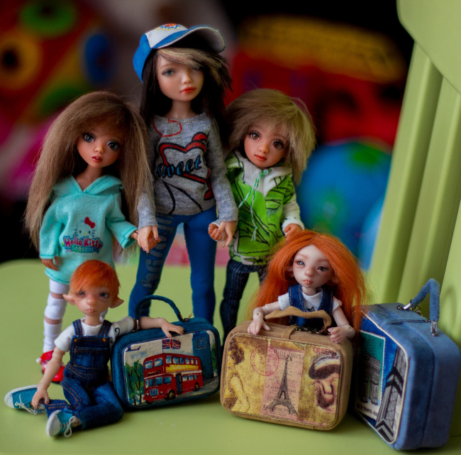 Мышулики в отпуске. Авторские куклы Лидии Снуль. BJTales