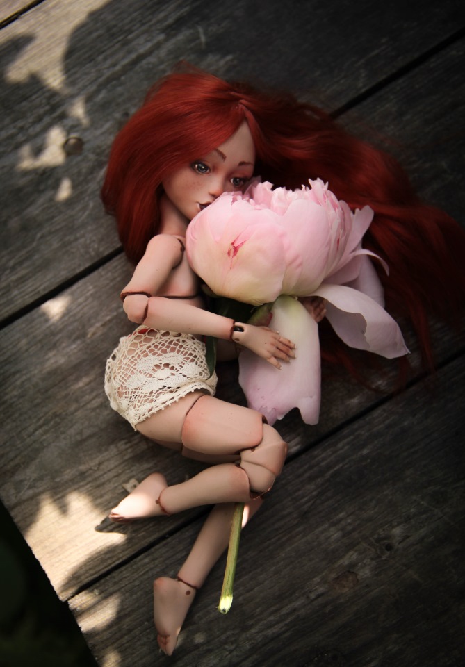 Лаурендиэ и пионы — Авторские шарнирные куклы своими руками: лепка