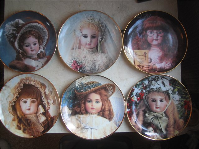 Моя коллекция тарелочек - куколок