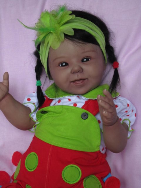 Маленькая шоколадка.Кукла реборн Преображенской Светланы (фото 3)