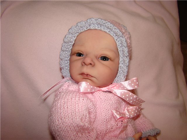 Сердечки для моей зайки.Вязанная одежда для кукол | Бэйбики Сердечки для моей зайки.Вязанная одежда для кукол