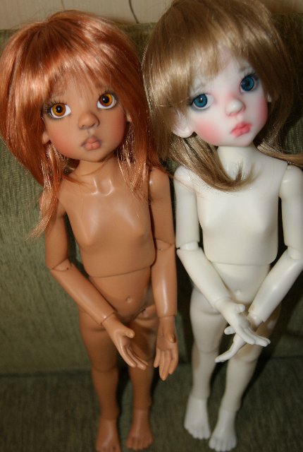 Карамель и сливки - две Лайлочки White Elf and Human Tan Kaye Wigs