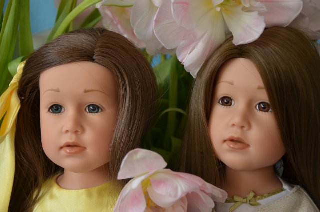Клара и Изабель... или просто Снегурочки! Куклы Gotz