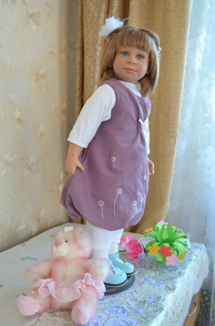 Такую вы точно не встречали, кукла Нели от Hiltrud Schwing