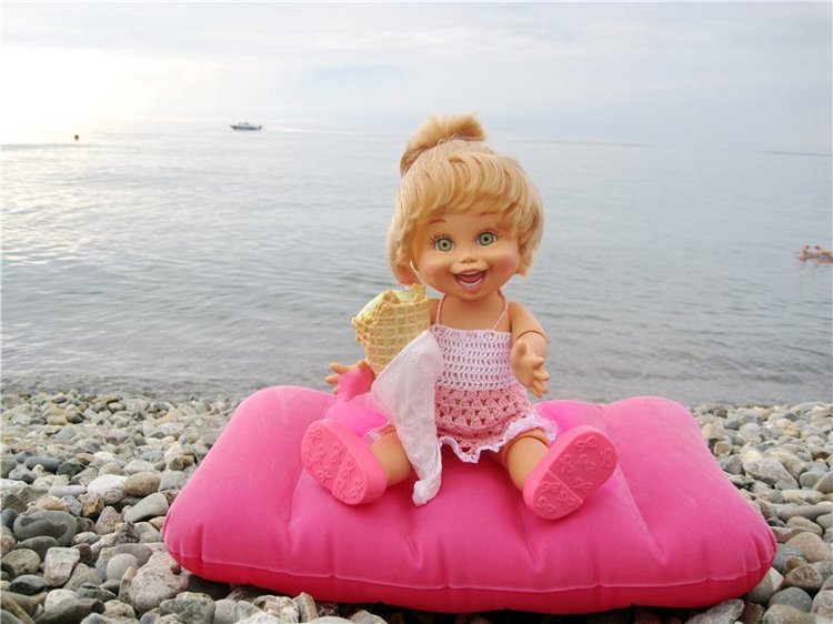 Море, солнце и Натуся или отдых в Сочи! Натали кукла Galoob baby face | Бэйбики Море, солнце и Натуся или отдых в Сочи! Натали кукла Galoob baby face