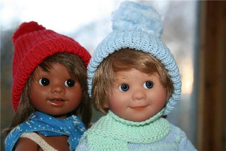 Сладкая парочка - зефирчик с шоколадом или Лука и Штрубеллина, студийные вихтелята Rosemarie Anna Muller