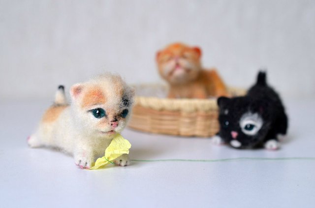 Котобанда. Игрушки валянием из шерсти своими руками