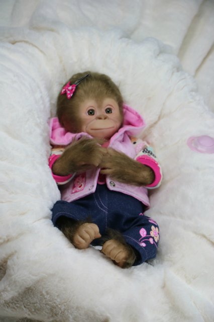 Мартышка - малышка... Куколка реборн Виктории Вишни