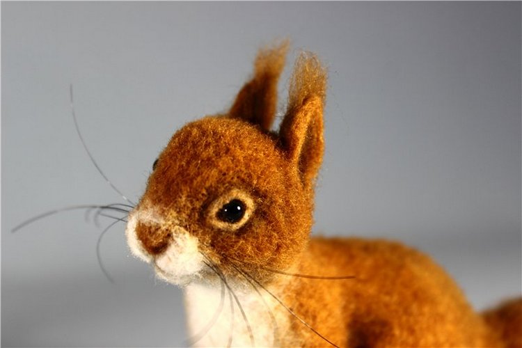 Белочка, которая верила в чудеса. Валяние из шерсти (фото 3)