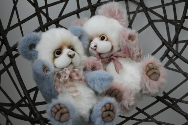 Мишка тедди Эбби. Авторские игрушки Татьяны Матляк | Бэйбики Мишка тедди Эбби. Авторские игрушки Татьяны Матляк (фото 3)