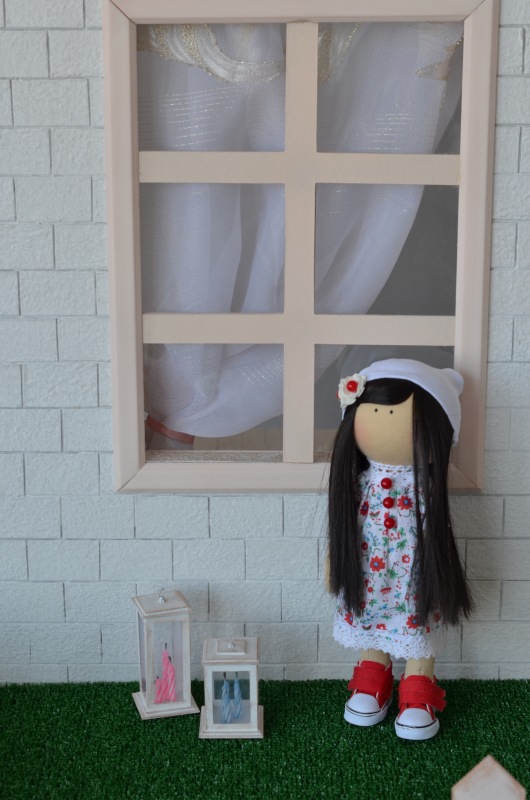 Большой румбокс с аксессуарами (фотозона 7в1) для кукол от 25 см