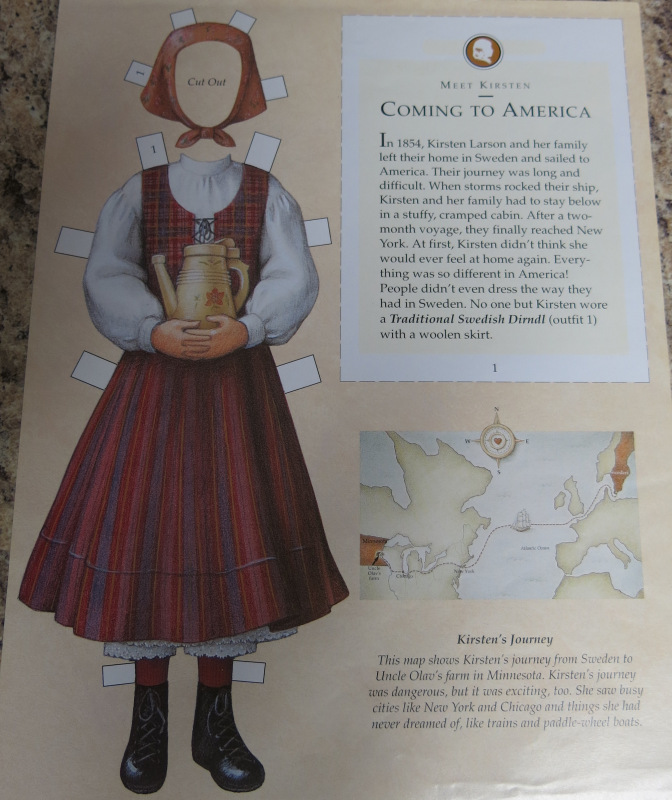 1.1 American Girl Бумажные куклы: Кирстен | Бэйбики 1.1 American Girl Бумажные куклы: Кирстен (фото 2)