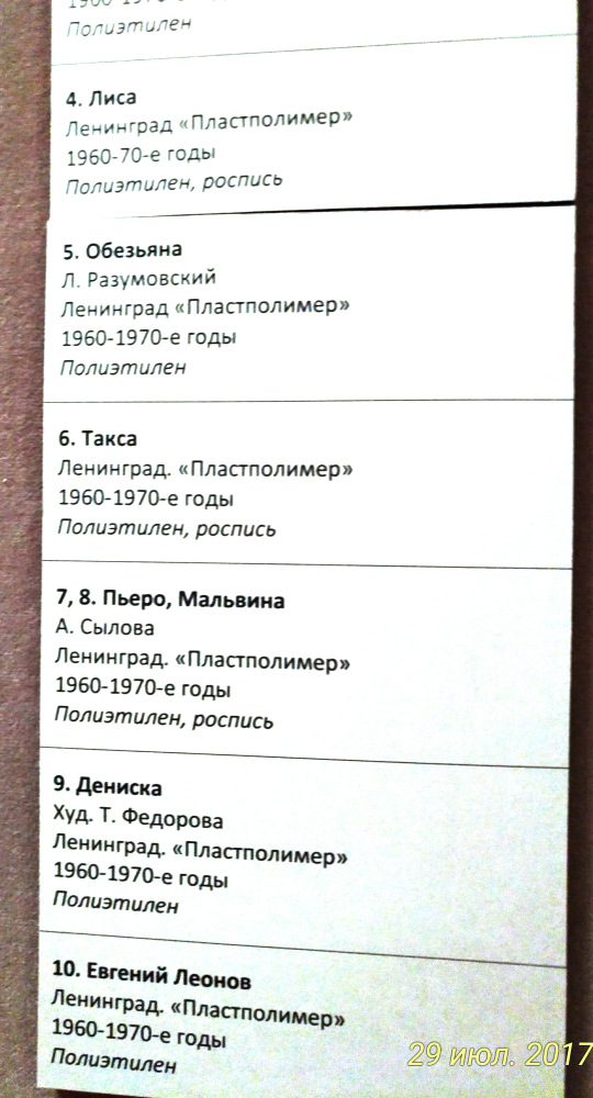 Выставка «Все лучшее – детям. Игрушки 1950–1980 годов из коллекции Сергея Романова». Часть 2