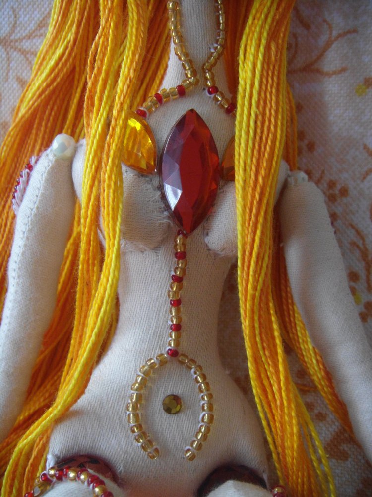 Кукольный эксперимент 4.1: кукла в смешанной технике. Отделка тела