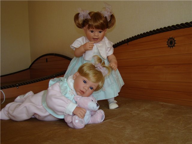 Две сестрички- "Жемчужный букет".Коллекционные куклы Ли Миддлтон (фото 8)