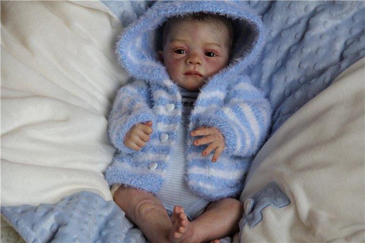 Нечаянная радость... Малыш реборн Ромео, прототип, скульптор Натали Блик, художник Алла Кокс