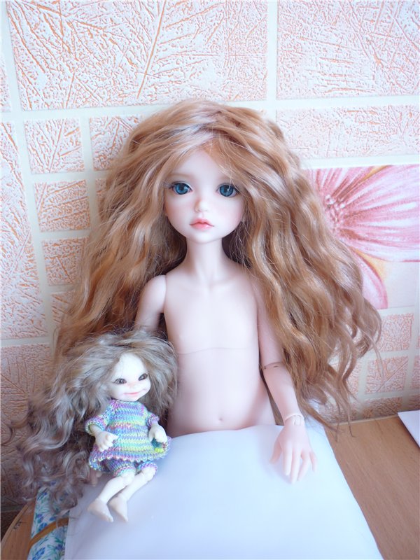 Парички для кукол BJD по авторской технологии Лидии Снуль (фото 2)