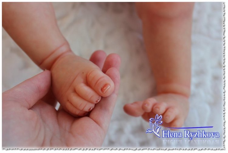 Полиночка - толстушка моя сладкая. Кукла реборн Елены Рыжковой (Россия) (фото 4)