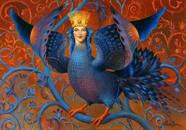 Синяя Птица Счастья… или фарфоровая кукла от автора Розы Марии Стридом