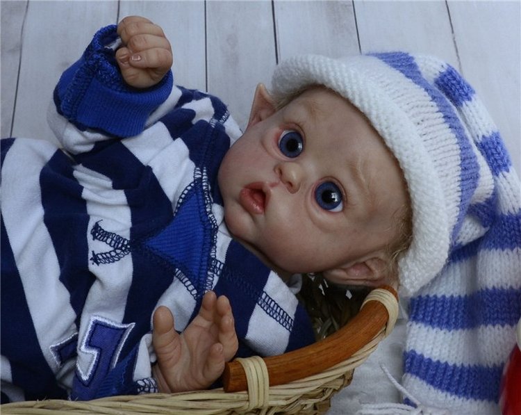 Белокурый гномик реборн — Куклы Реборн (Reborn): работы мастеров (фото 9)