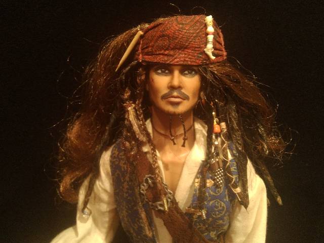 Джек Воробей ооак - портретная кукла (фото 6)