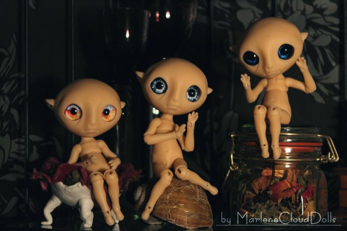 Новенькие шарнирные куклы Изгои и их глаза