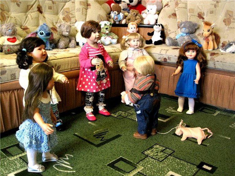 Пончик Эдер. Радость встречи. Коллекционна кукла Susi Eimer (фото 10)