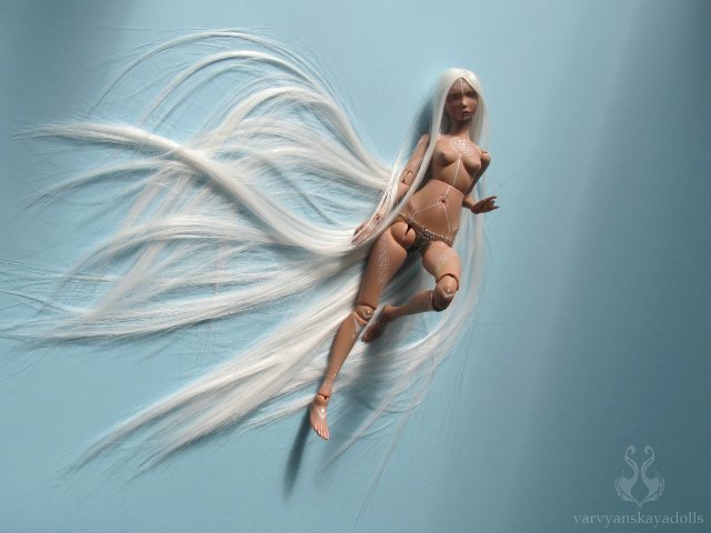 Шарнирная кукла Мизэ - белое солнце (фото 7)